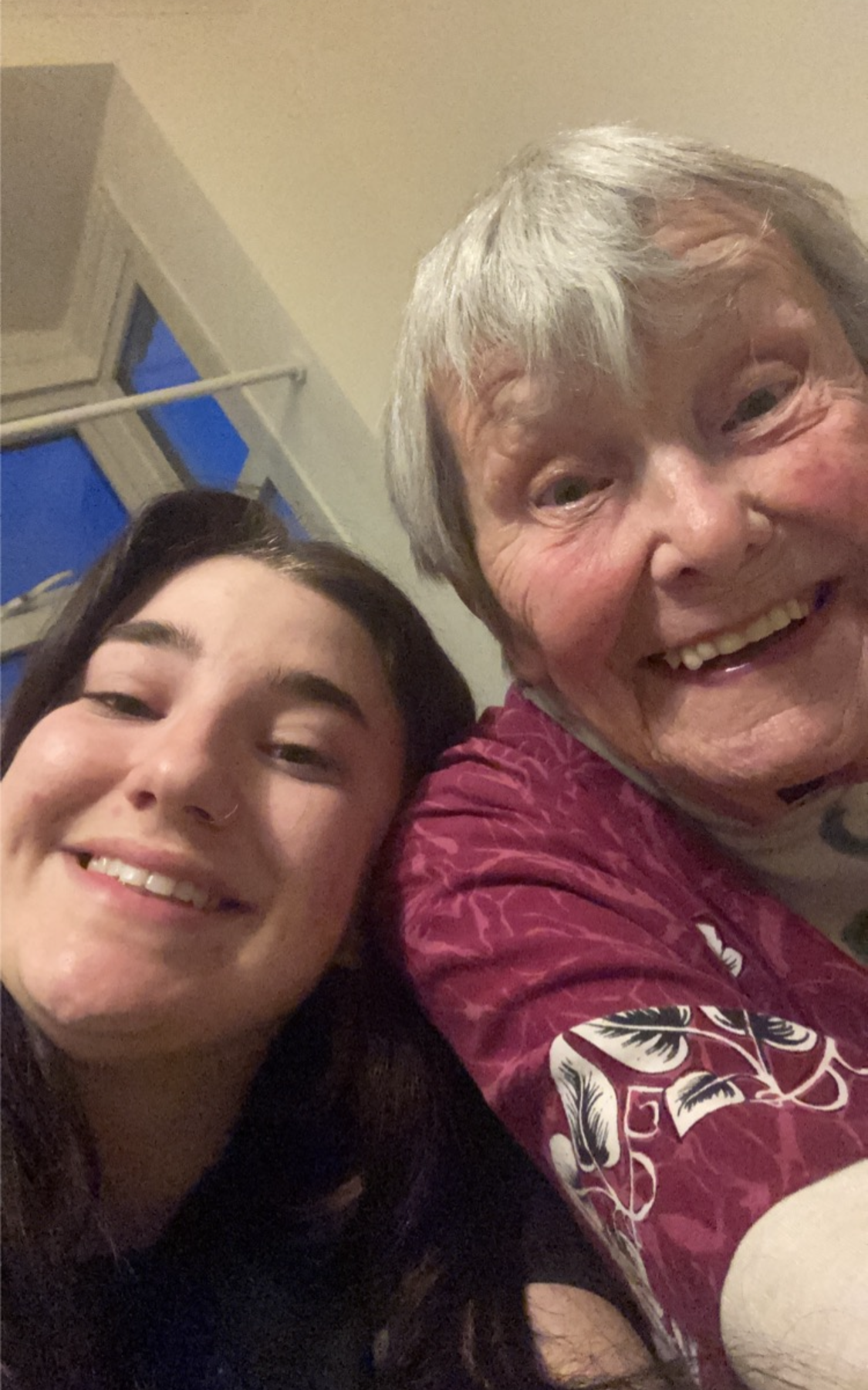 Britt and her grandmother