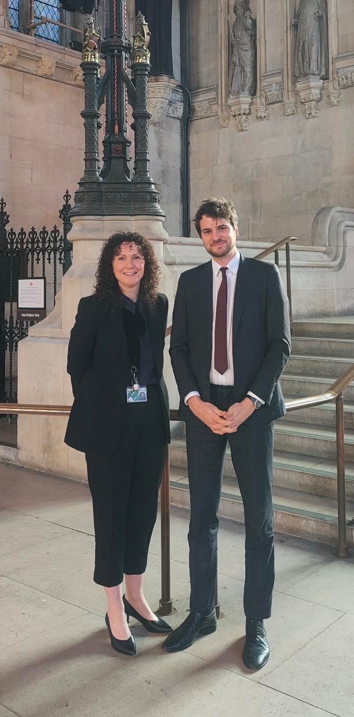 Wendy Chamberlain (MP for North East Fife), John Perryman (Policy and Public Affairs Manager Carers UK)